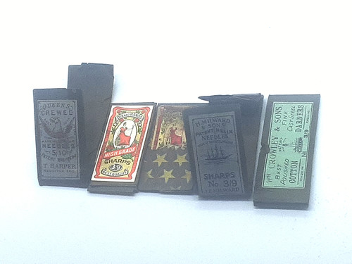 Lot antique sewing darning - 5,